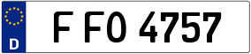 Truck License Plate